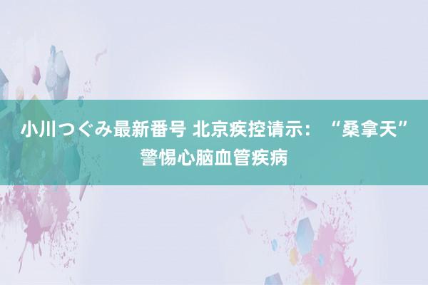 小川つぐみ最新番号 北京疾控请示： “桑拿天”警惕心脑血管疾病